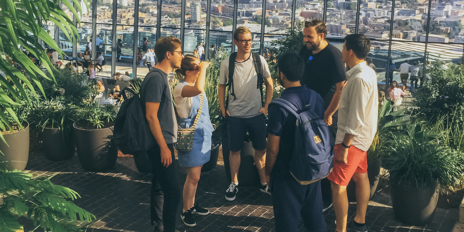 The Inktrap team at the sky garden